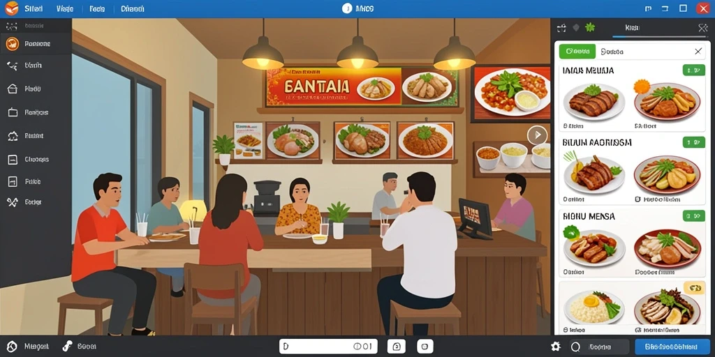 Tampilan awal yang menarik dan penuh warna.